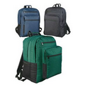 Polyester Deluxe Backpack w/ 2 Double Zippered Main Compartments